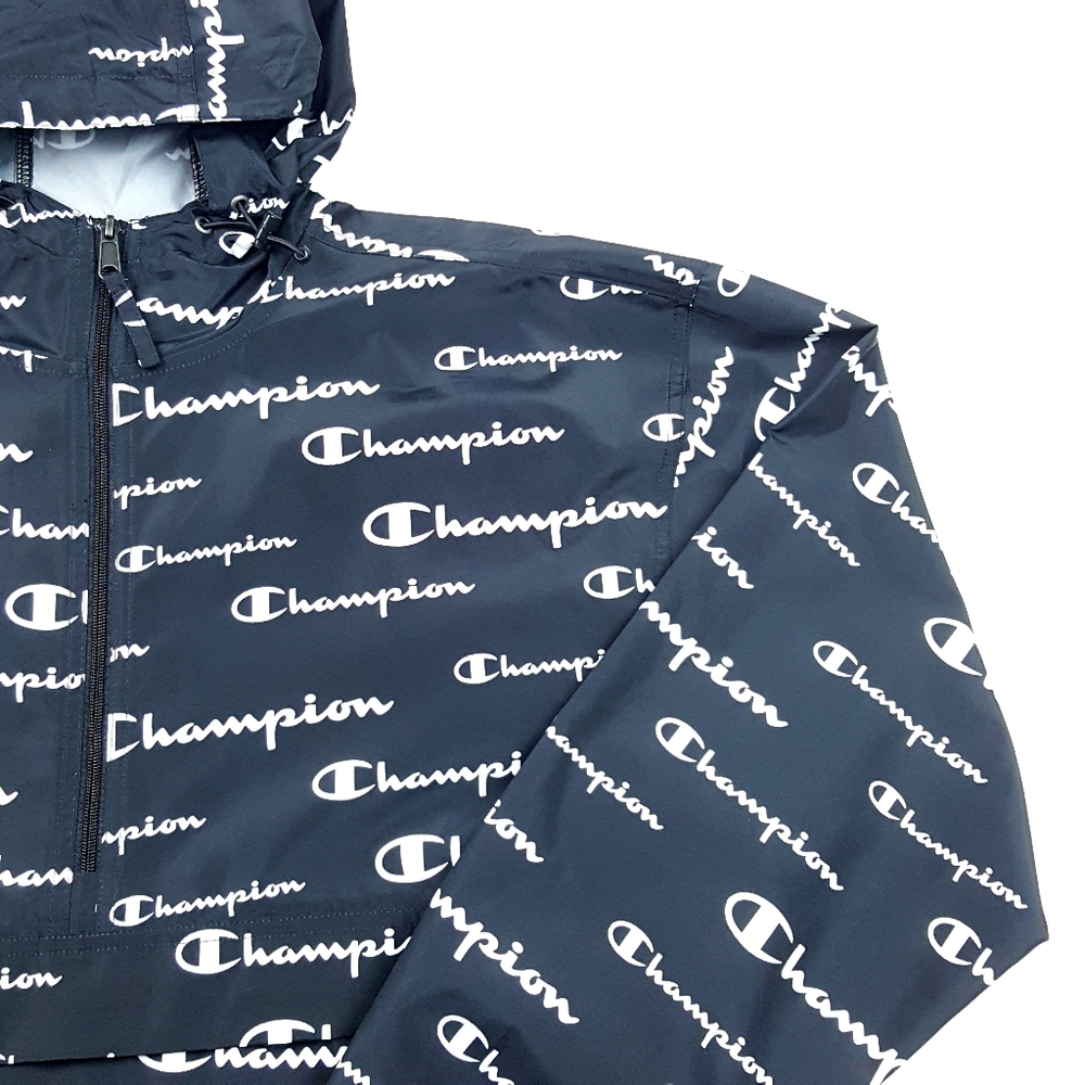 Champion Men's Solid Script Packable Jacket - Picture 3 of 9